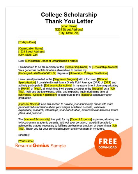 Donor Thank You Letter, Thank You Letter Examples, Letterhead Sample, Scholarship Thank You Letter, Business Letter Example, Thank You Letter Sample, High School Scholarships, Letterhead Template Word, Company Letterhead Template