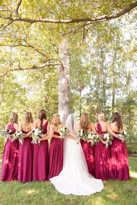 Berry bridesmaid dresses Raspberry Pink Wedding Theme, Bridesmaid Dresses Mulberry, Raspberry Pink Bridesmaid Dresses, Berry Colored Dress, Berry Colored Bridesmaid Dresses, Berry Pink Bridesmaid Dresses, Pomegranate Bridesmaid Dresses, Deep Pink Bridesmaid Dresses, Berry Wedding Theme