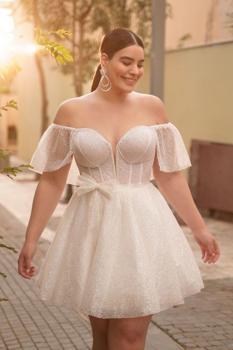 Plus Size Wedding Dresses Short, Plus Size Elopement Dress, Plus Size Wedding Dress Short, Graduation Dress Plus Size, Reception Dress Short, Vegas Wedding Dress, Dress For Chubby, Plus Size Short Dresses, White Plus Size Dresses