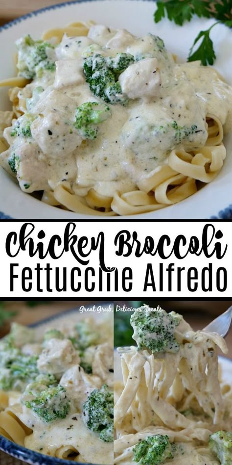 Fettucini Alfredo With Broccoli Recipe, Chicken Broccoli Fettucini Alfredo, Chicken And Broccoli Alfredo Recipes, Chicken Broccoli Fettuccine, Chicken Broccoli Fettuccine Alfredo, Broccoli Fettuccine Alfredo, Pasta Alfredo Con Pollo, Chicken Broccoli Alfredo Pasta, Chicken Fettuccine Alfredo Recipe