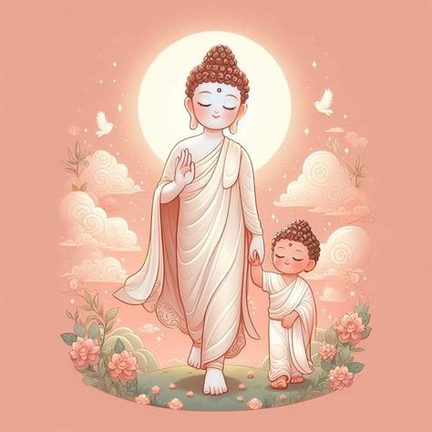 Cute Buddha, Buddha Monk, Lord Buddha Wallpapers, Buddha Drawing, Buddha Artwork, Little Buddha, Buddha Art Painting, Buddha Zen, Sky Artwork