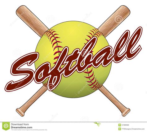 Softball Team Design - Download From Over 43 Million High Quality Stock Photos, Images, Vectors. Sign up for FREE today. Image: 57380582 Softball Logos, Strength And Conditioning Coach, Softball Bat, Team Design, Girls Softball, Softball Team, Advent Calendars, Fabric Panel, Digital Print Fabric