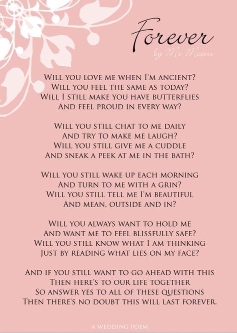 Thirty years on I can truly say we are forever. I daily thank God for you and our decades of life together. Modern Wedding Vows, Wedding Vows Quotes, Vows Quotes, Funny Wedding Vows, Wedding Ceremony Readings, Wedding Vows To Husband, Wedding Readings, Wedding Poems, Forever Wedding