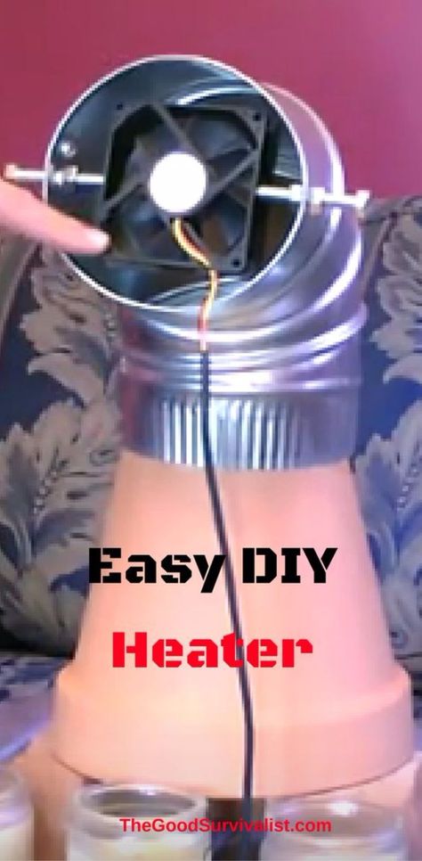 DIY Gadgets - Easy DIY Heater - Homemade Gadget Ideas and Projects for Men, Women, Teens and Kids - Steampunk Inventions, How To Build Easy Electronics, Cool Spy Gear and Do It Yourself Tech Toys #gadgets #diy #stem #diytoys Solaire Diy, Diy Heater, Diy Survival, Spy Gear, Solar Energy Diy, Diy Gadgets, Tech Toys, Diy Solar, Emergency Prepping