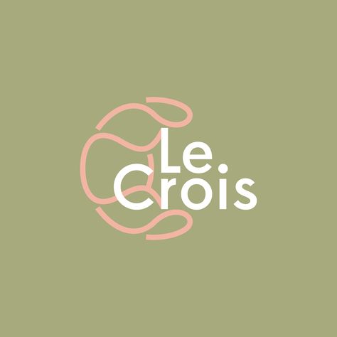 Croissant Logo Design Ideas, Croissant Graphic Design, Croissant Branding, Croissant Logo Design, Croissant Logo, Bread Logo, Logo Bakery, Bakery Cafe Logo, Bakery Branding Logo