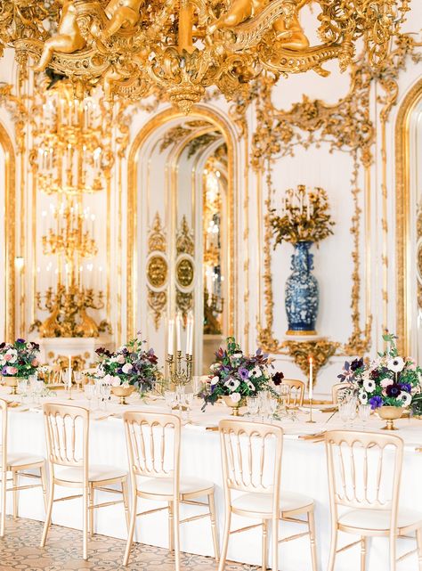 Rococo Masquerade, Royalty Wedding Theme, Royal Wedding Themes, Parisian Vintage, Amazing Interiors, Baroque Wedding, Royal Theme, Parisian Wedding, Wedding Destinations