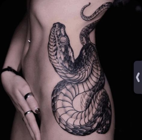 Serpent Tattoo Woman, Back Tattoos Japanese, Large Snake Tattoo, Snake Stomach Tattoo, Blackwork Snake Tattoo, Japanese Snake, Snake Tattoo Meaning, Black Dragon Tattoo, Japanese Snake Tattoo