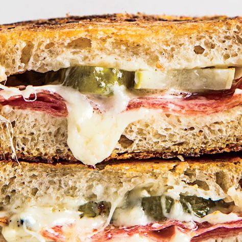 11 One-Pan Recipes to Keep Your Dishes to a Minimum | Epicurious Pickle Grilled Cheese, Gruyere Grilled Cheese, Fancy Grilled Cheese, Grilled Sandwiches, Grill Sandwich, Making Grilled Cheese, Bread Soup, Grilled Ham, Grilled Halloumi