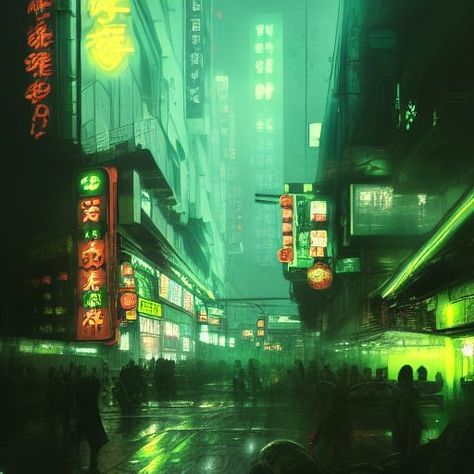 Cyberpunk World Aesthetic, Neon Apocalypse, Cyberpunk Moodboard, Green Cyberpunk, Neon Cyberpunk Aesthetic, Cybergoth Aesthetic, Chinese Traditional Art, Dystopian Aesthetic, Neon Cyberpunk