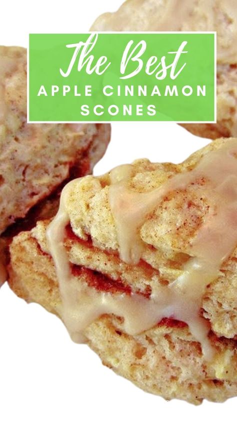 Apple Cinnamon Scones ready to eat Apple Cinnamon Scones Recipe, Breakfast Ideas Clean Eating, Fruit Scones Recipe, Apple Cinnamon Scones, Making Scones, Cinnamon Scones Recipe, Fruit Scones, Cinnamon Scones, Caramel Drizzle