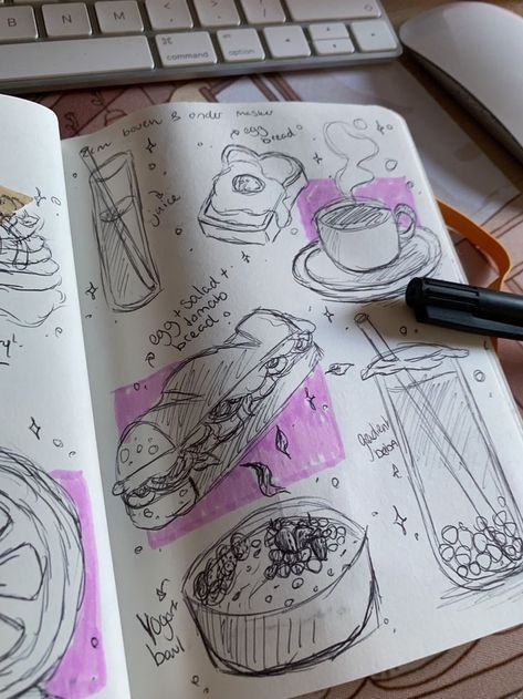 Sketch Book Ideas, Sketchbook Inspo, Sketchbook Art Journal, Cute Doodles Drawings, Art Diary, Arte Sketchbook, Sketchbook Pages, Arte Inspo, Mini Drawings