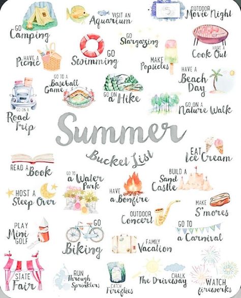 Spring Bucket List For Kids, August Bucket List, Summer Activity List, Summer Activities Aesthetic, Seasonal Bucket List, Summer Bucket List 2023, June Ideas, Healthy Easy Recipes, Freetime Activities