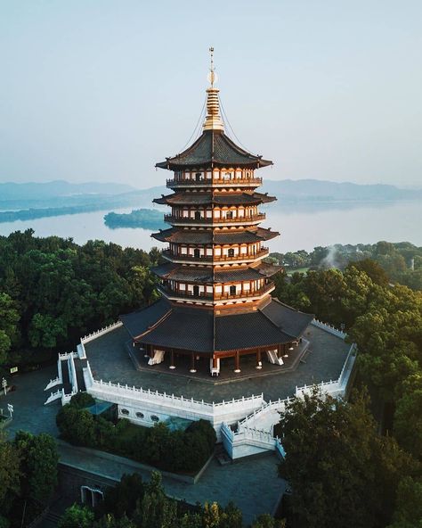 @chinasights on Instagram: “Leifeng Pagoda is another one of the great tourist attractions Hangzhou has to offer. Located on the Sunset Hill south of the West Lake in…” Cny Hampers, Pyin Oo Lwin Pagoda, Chureito Pagoda, Cny 2024, Punk House, Shwezigon Pagoda, Sunset Hill, Pagoda Of Fogong Temple, Chureito Pagoda And Mount Fuji