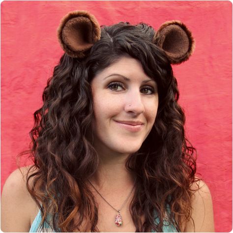 DIY Tutorial: Animal Ear Hair Clips - Gleeful Things Shrek The Musical, Animal Halloween Costumes, Halloween Tutorial, Costume Tutorial, Diy Halloween Costume, Cosplay Tutorial, Ear Hair, Bear Ears, Animal Ears