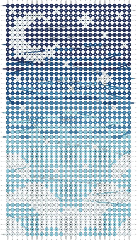 Alpha pattern #156771 variation #319001 | BraceletBook Clouds Alpha Pattern, Space Alpha Pattern, Scenery Alpha Pattern, Celestial Alpha Pattern, Sky Needlepoint Stitches, Unique Cross Stitch, Cross Stitch Tutorial, Custom Cross, Cross Stitch Supplies