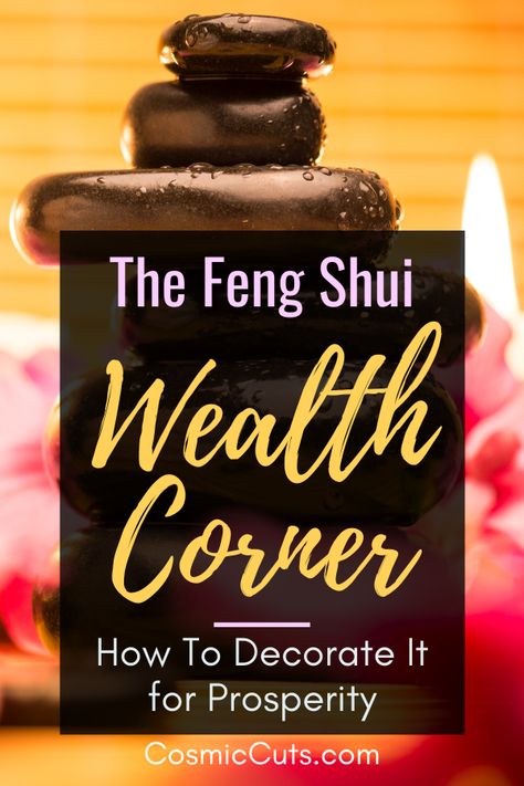 Feng Shui Bells, Feng Shui Abundance Corner, Crystals Feng Shui, Feng Shui Buddha Placement, Spiritual Corner Ideas, Money Corner Feng Shui Decor, Move 27 Things Feng Shui, Feng Shui Creativity Area, Corner Alter Ideas