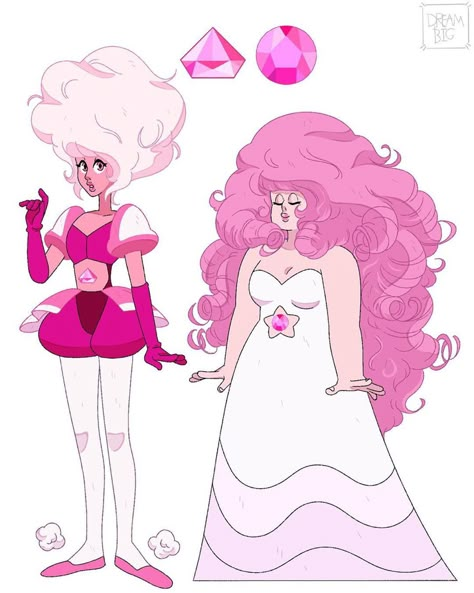 Steven Universe Pink Diamond, Steven Universe Lapidot, Perla Steven Universe, Crystal Gems Steven Universe, Steven Universe Diamond, Pink Diamond Steven Universe, Steven Universe Au, Steven Universe Drawing, Steven Universe Memes