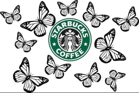 Starbucks Template, Free Cricut Images, Starbucks Wrap, Starbucks Cup Art, Starbucks Design, Starbucks Tumbler Cup, Cricut Explore Air Projects, Starbucks Svg, Starbucks Diy