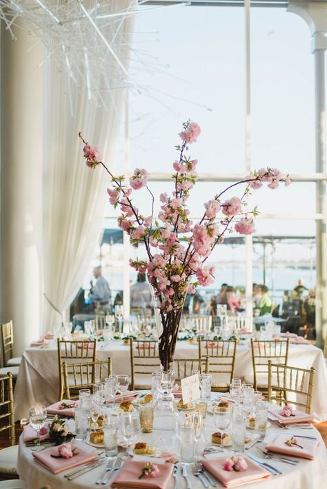 Cherry Blossom Wedding Centerpieces, Cherry Blossom Wedding Decor, Cherry Blossom Centerpiece, Diy Wedding Centerpiece, Cherry Blossom Images, Cherry Blossom Wedding Theme, Cherry Blossom Party, Cherry Blossom Decor, Sakura Wedding