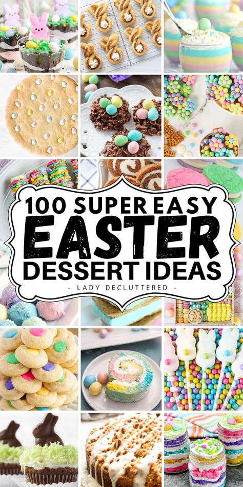 Easter Desserts. Simple Easter Desserts, Two Ingredient Recipes, Dessert Ideas Simple, Easter Dessert Ideas, Soup Shots, Desserts Easter, Easter Deserts, Funny Easter Eggs, Easter Party Food