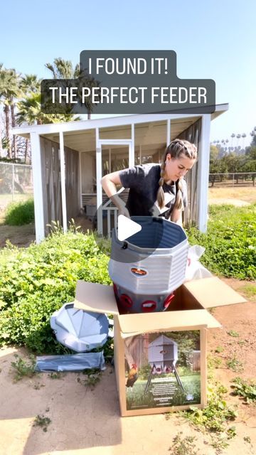 Chickens & Gardening • Lyndsey Gaskins on Instagram: "This beast is a game changer! Here’s why I love it:

•Saves time- no more refilling every day
•Minimal waste
•Huge capacity at 80lbs of feed
•Locks and port covers for critter proofing
•4 adjustable legs to allow the feed ports to be set either 9”, 15” or 19” from the ground.
•Great for any kind of fowl
•Made in the USA 🇺🇸 
•Super durable 

Comment link below, and use code “grovehouse” for a discount at checkout 🙌🏼

#chickensofinstagram #chickentips #farmtips #farming101 #urbanhomesteader #urbanfarming #familyfarming #coopworx" 5 Gallon Chicken Feeder, Chicken Feed Catcher, Chicken Feed Storage Ideas, Chicken Care, Chicken Feeder, Chicken Coop Designs, Chicken Feed, Urban Farming, Adjustable Legs