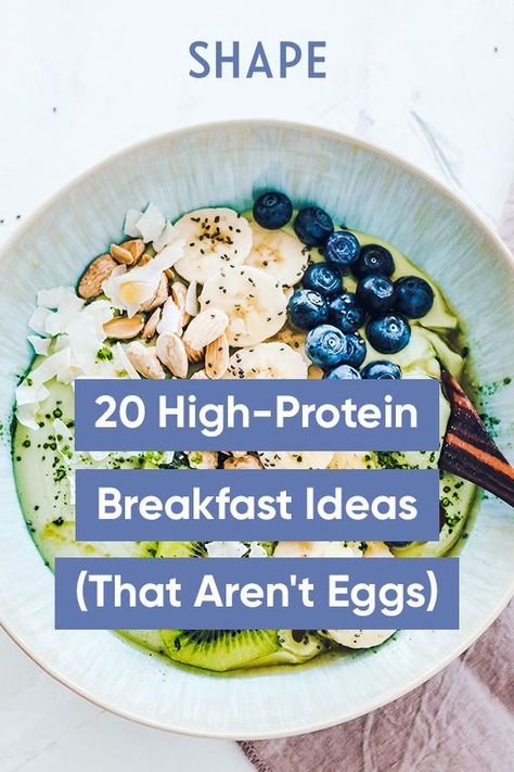 Healthy Protein Breakfast, Healthy High Protein Breakfast, Egg Free Breakfast, Lung Cleanse, High Protein Breakfast Recipes, Dairy Free Breakfasts, High Protein Low Carb Recipes, Getting Fit, Protein Packed Breakfast