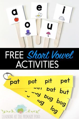 5 Fun Short Vowel Activities That Only Take 5 Minutes Vowel Hands On Activities, Vowels Kindergarten, Vowel Sounds Activities, Fall Homeschool, Short Vowel Activities, Teaching Vowels, Vowel Practice, Sounds Activities, Tracing Alphabet