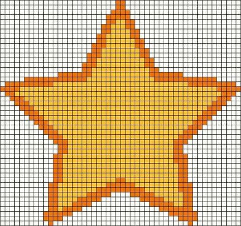 Star Tapestry Crochet Star Patterns, Star Alpha Pattern Crochet, Crochet Star Pixel Pattern, Crochet Star Tapestry, Star Knitting Chart, Crochet Star Graph, Crochet Star Grid, Star Tapestry Crochet, Star Grid Pattern