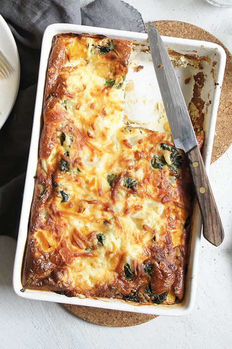 #RecipeoftheDay: Spinach and Potato Bake by ginnymegs - "Great recipe, worth the effort or though not at all hard to make. This was a winner all round. Thanks." - cupcake_queen Spinach Potato Bake, Potato And Spinach Bake, Sweet Potato Dessert Recipes Easy, Potato Oven Recipes, Potato Dessert Recipes, Baked Sweet Potato Oven, Sweet Potato Dessert Recipes, Potato Oven, Dessert Recipes Healthy