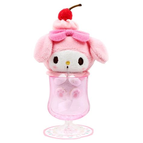 Carrd Stuff Pink, My Melody Ice Cream, Melody Plushie, Sanrio Plushies, Carrd Stuff, Ice Cream Pink, Sanrio My Melody, Ice Cream Cup, Ice Cream Truck