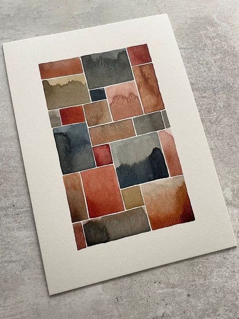 Organic Painting, Water Colour Ideas, Texture Palette, Square Artwork, Orange Copper, Watercolour Ink, Abstract Watercolor Art, Copper Brown, Watercolor Ideas