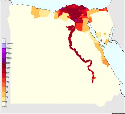 Ancient Egypt Map, Teaching Maps, Egypt Map, Population Density, Map Worksheets, Amazing Maps, Double Knot, Master Art, Big Nose