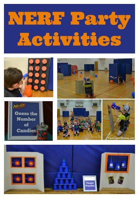 DIY NERF party games and activities... on a budget. Nerf Party Games, Diy Nerf Party, Nerf Games, Diy Party Games, Nerf Birthday Party, Nerf Party, Basketball Party, Party Crafts, 9th Birthday Parties