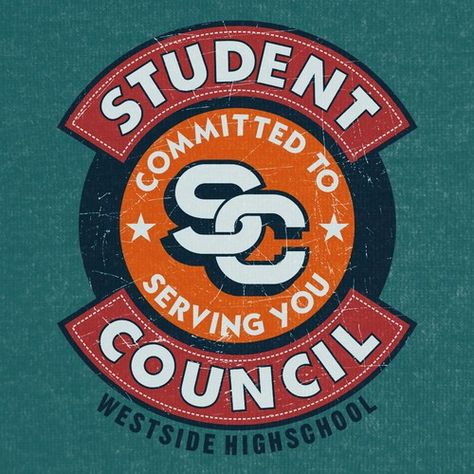 Student Council Logo Design, Student Council Tshirt Design Ideas, Student Council Shirts Design, Senior Class Shirts, Class Logo, Varsity Design, College Club, Typography Shirt Design, Class Shirts