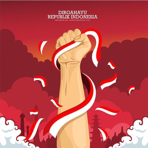 Poster Independence Day, Independence Day Greeting Cards, Indonesian Independence, Independence Day Poster, Christmas Advertising, Independence Day Background, Independence Day Celebration, Hut Ri, 17 August