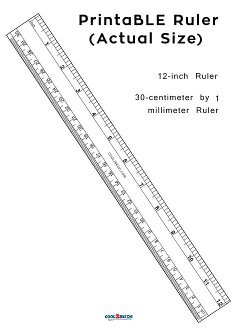 Printable Ruler: 12-inch Actual Size | Cool2bKids Lattice Deck, Reading A Ruler, Centimeter Ruler, Printable Ruler, Mm Ruler, Queens Wedding, Ruler Measurements, Navy Art, Ruler Set