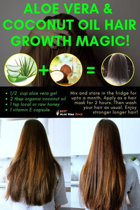 Coconut Oil Hair Growth, Aloe Vera Hair, Aloe Vera Hair Mask, Hair Growth Secrets, Hair Mask For Growth, Aloe Vera For Hair, Hair Growing Tips, Homemade Hair, Homemade Hair Products