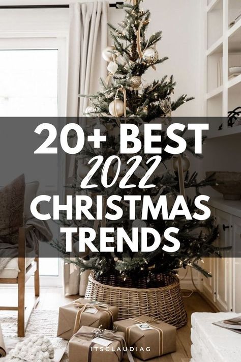 2022 Christmas Decor Trends, Christmas Decor Trends, Exterior Christmas, Tree Inspiration, Christmas Tree Decorating Themes, Christmas Homemade, Cozy Christmas Decor, Christmas Tree Inspiration, 2022 Christmas