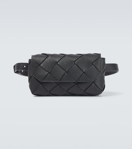 Diago Intreccio leather belt bag in black - Bottega Veneta | Mytheresa Bottega Veneta Bags, Leather Belt Bag, Travel Collection, Waist Pack, Duffel Bag, Travel Gear, Bago, Belt Bag, Travel Luggage