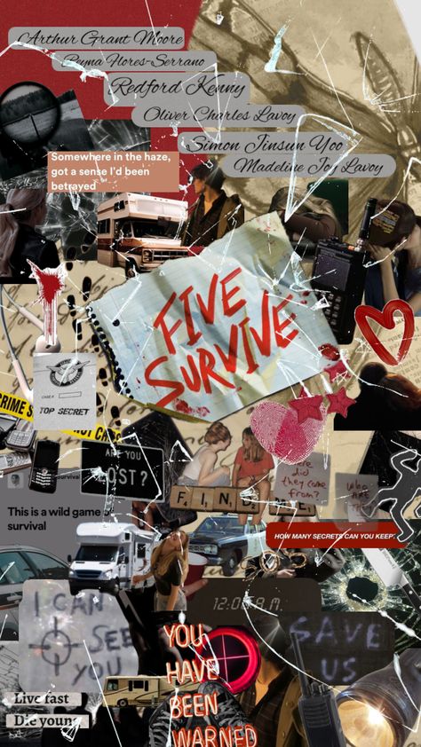 #fivesurvivehollyjackson comp for @booklover_musiclover Five Survive Book, Five Survive, Holly Jackson, Game Of Survival, Best Authors, Book Wallpaper, Wild Game, Thriller Books, Girl Guides