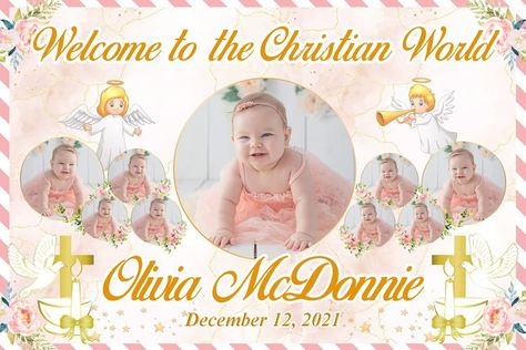 Christening Background Girl, Christening Tarpaulin Layout For Girl, Hello Kitty Tarpaulin Layout Printable, Christening Tarpaulin, Welcome To Christian World Tarpaulin, Tarpaulin Layout, Dedication Invitations, Tarpaulin Design