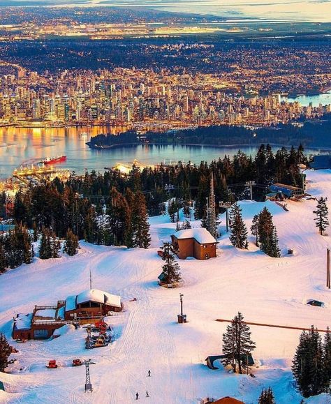 Grouse Mountain, Vancouver ���😍🌨| 📸@jacob #rhinoCanada #bc #britishcolumbia #visitbritishcolumbia #discoverbc #canada #explorecanada… Grouse Mountain Vancouver, Vancouver Canada Photography, Canada Honeymoon, Backpacking Canada, Grouse Mountain, Vancouver Travel, Vancouver City, Canada Photography, Canada Road Trip