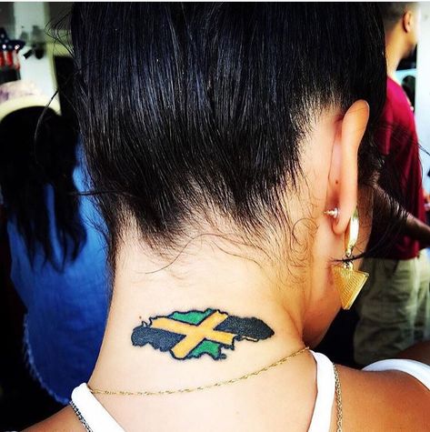 Discovered by G. Find images and videos about jamaica, jamaican and west indian on We Heart It - the app to get lost in what you love. Jamaica Tattoo, Jamaican Tattoos, Rasta Tattoo, England Tattoo, Jamaican Colors, Hand Tattoos For Girls, Small Tats, Flag Tattoo, Indian Tattoo