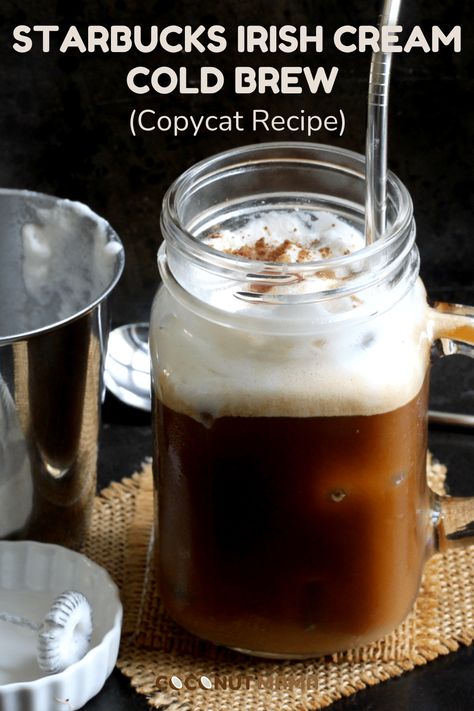 When you’re looking for a drink with all of the rich flavors of Irish cream and vanilla that’s chilly and refreshing, well, this irish cream cold brew drink is for you! Irish Cream Cold Brew, Thai Iced Coffee, Coconut Milk Coffee, Cream Cold Brew, Coffee Ingredients, Mama Recipe, Bulletproof Coffee, Little Kitchen, Copycat Recipe