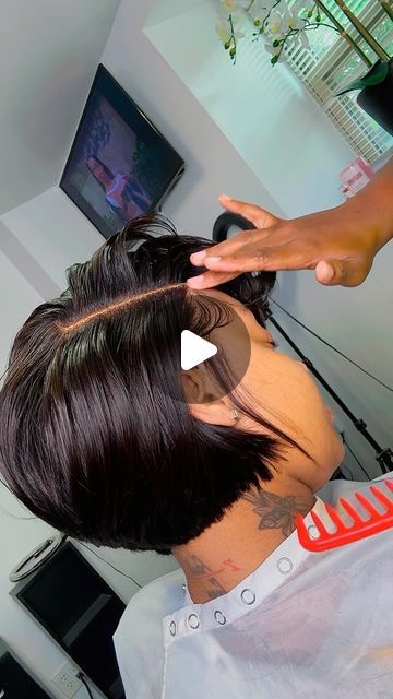 Side Part Feathered Bob Weave, Black Bobs On Black Women Side Part, Sew In Bob Hairstyles With Closure, Bob With Closure Quick Weave, Side Part Swoop Bob Weave, Deep Side Part Bob Quickweave, Bob Leave Out Sew In, Quick Weave Bob With Leave Out, Bob Quick Weave Hairstyles Side Part