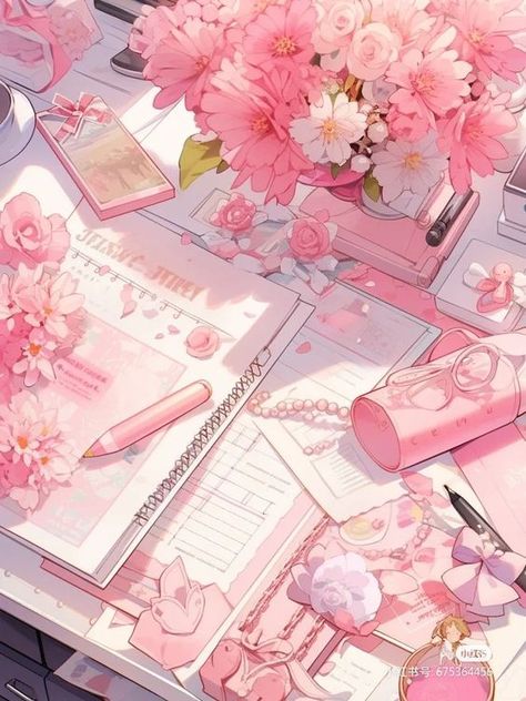 Penanda Buku, Images Kawaii, Japon Illustration, Pastel Pink Aesthetic, Dessin Adorable, Dreamy Art, Pretty Wallpapers Backgrounds, Kawaii Wallpaper, Anime Scenery Wallpaper