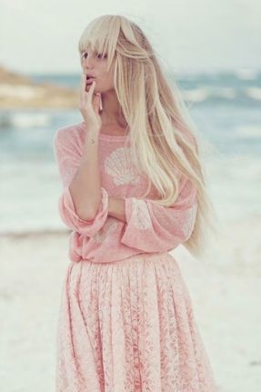 Wildfox Couture Shell Baby Roadie Sweater in Baby Pink Wildfox Lookbook, Darryl Hannah, Couture Outfits, Wildfox Couture, Tom Hanks, A Mermaid, Eat Sleep, Colorful Sweaters, Baby Pink