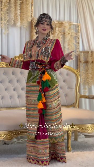 Algerian Dress, Algerian Culture, Algerian Food, Algerian Recipes, November 30, Weeding, Traditional Outfits, France, Wedding Dress