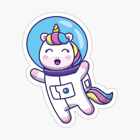 Unicorn Astronaut, Unicorn Hd, Space Unicorn, Hd Space, Unicorn Stickers, Inspirational Artwork, 4k Hd, Independent Artist, Unique Designs