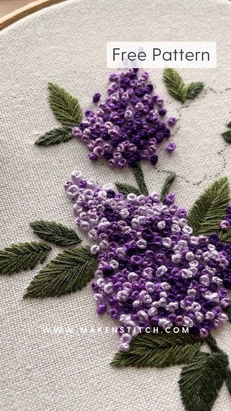 Free embroidery pattern - floral bouquet Sulaman Pita, Projek Menjahit, Basic Hand Embroidery Stitches, Clothes Embroidery Diy, Simple Hand Embroidery Patterns, Diy Embroidery Designs, Hand Embroidery Patterns Flowers, Hand Embroidery Videos, Diy Embroidery Patterns